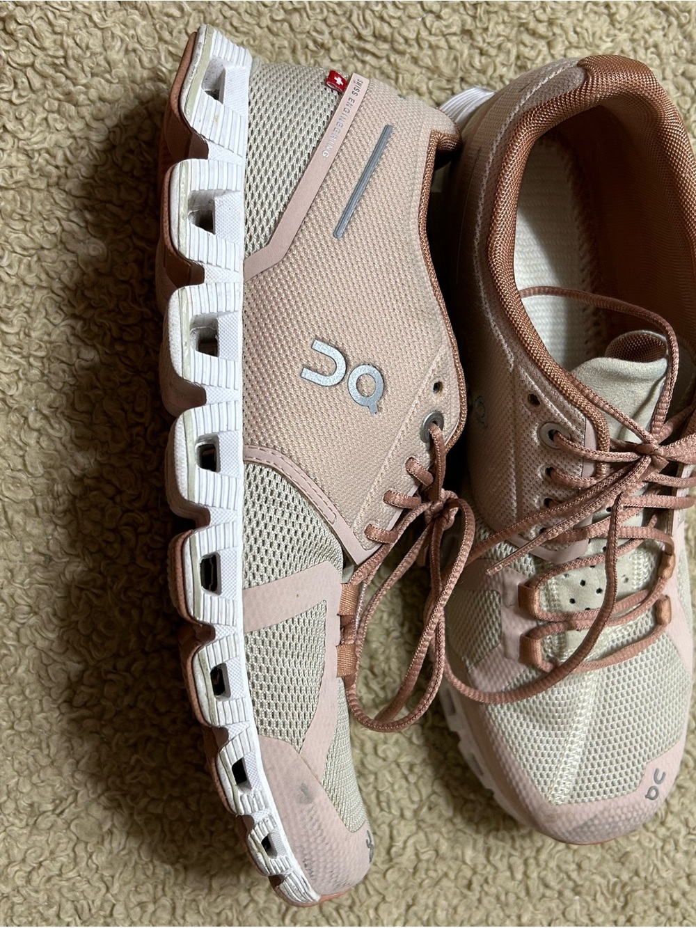 On Running Women’s Cloudnova Sneakers in Rose and White